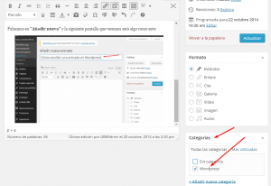 Cómo crear una entrada en WordPress